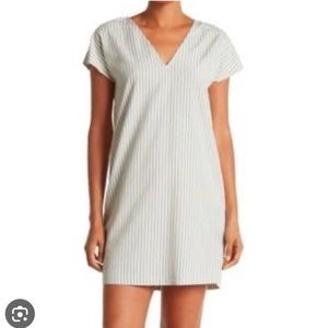 NWT Madewell Button Back Easy Dress in stripe